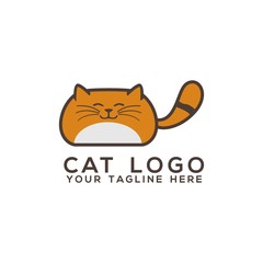 Fototapeta na wymiar Animal Logo. Cat Logo Vector Art.
