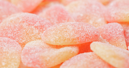 Red heart shape candy