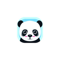 Cute Panda App Icons Logo Vector