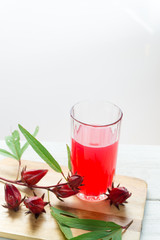 Roselle juice for health.a drink for good health