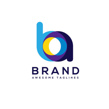 creative Letter BA logo design elements. simple letter BA letter logo,Business corporate letter BA logo design vector. 