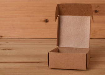empty open paper box