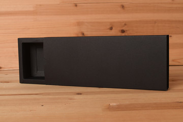 empty black gift box