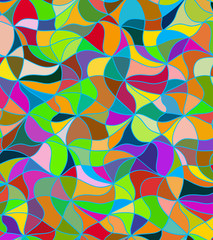 Vector wave background of doodle hand drawn lines