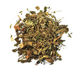Perilla frutescens, chinese herbal medicine isolated. Zi Su Ye