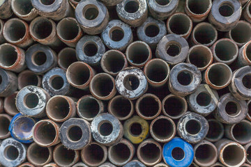 steel in construction materials store