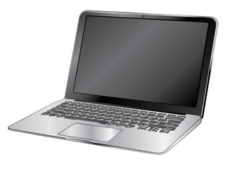 Black Laptop Illustration