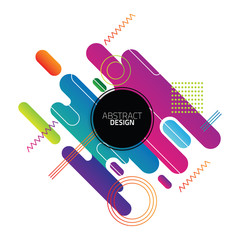 Abstract Modern Shape Design Background