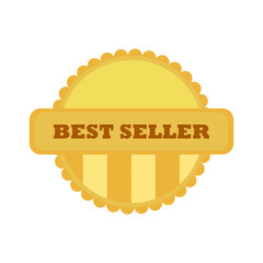 Best Seller Gold Vintage Custom Badge Emblem Vector Illustration Graphic