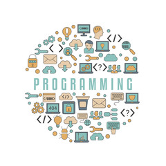 Coding and programming concept