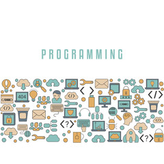 Coding and programming background.