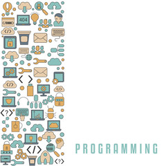 Coding and programming background.
