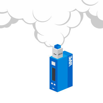 isometric block electric cigarette personal vaporizer