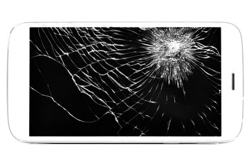 Broken screen phone