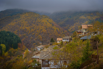 Fototapeta na wymiar Mountain village