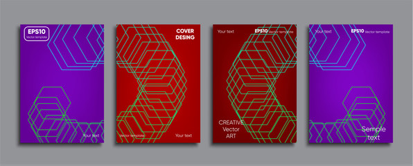 Creative colored cover. Cover design.