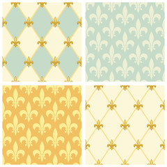 Cute seamless Fleur de Lis pattern © C Design Studio