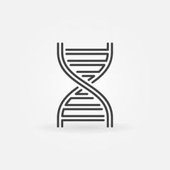 DNA vector concept linear logotype or icon