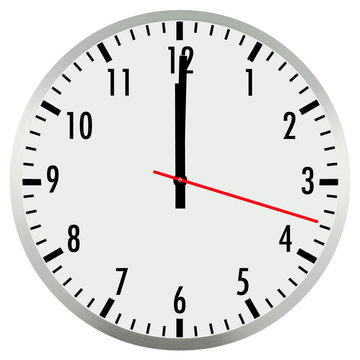 horloge 12 h, midi, minuit 素材庫相片| Adobe Stock