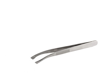 Isolated eyebrows tweezers