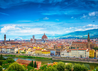 Panorama of Florence and Saint Mary of the Flower in Florence