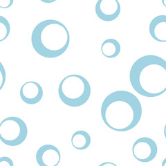 White and blue geometric print. Seamless pattern