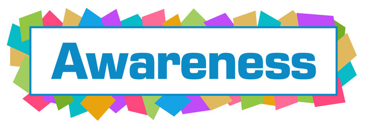 Awareness Colorful Random Shapes Horizontal 