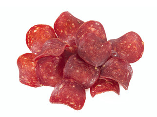 beef chips isolated on white