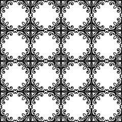 Vintage ornamental seamless pattern. Luxury elegant flourished ornament. Template for design. Vector illustration