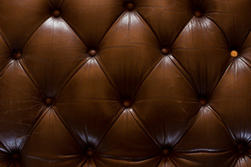 Close up luxury texture of leather furniture