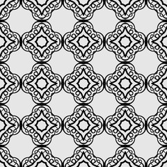 Vintage ornamental seamless pattern. Luxury elegant flourished ornament. Template for design. Vector illustration