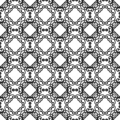 Fototapeta premium Retro ornamental seamless pattern. Flourished ornate background. Luxury elegant ornament. Vintage element. Template for design. Vector illustration