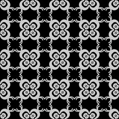 Retro ornamental seamless pattern. Flourished ornate background. Luxury elegant ornament. Vintage element. Template for design. Vector illustration