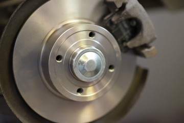 Car Brake Part at Garage