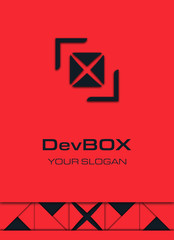 Creative box logo concept