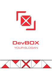 Creative box logo concept