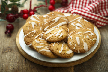 Homemade cookies with icing