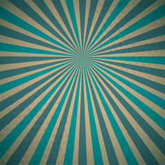Obraz premium Blue turquoise colored Pop-Art style blue comics book background, Lichtenstein popart. Pop art comic strip backdrop sunlight, sun ray space. Funny halftone dotted template. Vector illustration.