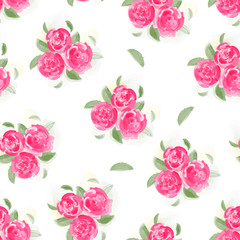 Provence seamless rose pattern