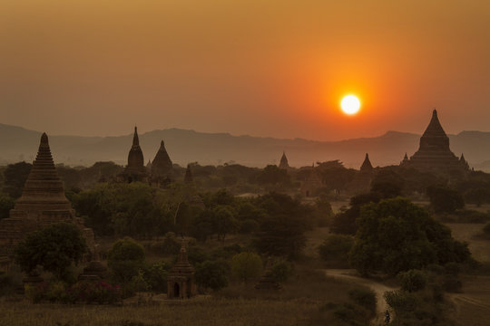 Sunset in Bagan - Myanmar