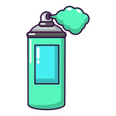 Spray paint icon, cartoon style