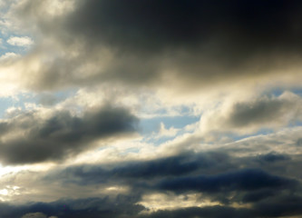 Naklejka na ściany i meble blur image - sky with dark cloud 