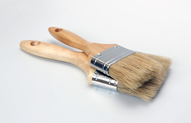 Wooden brush for paint