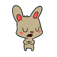 cartoon rabbit talking