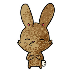 curious bunny cartoon
