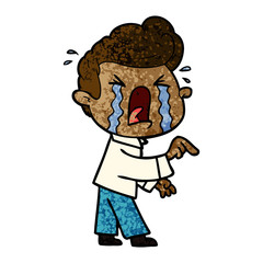 cartoon crying man