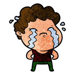 cartoon man crying