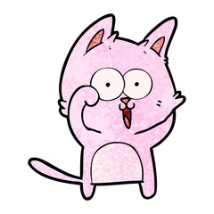 funny cartoon cat
