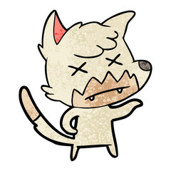 cartoon dead fox