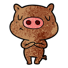 cartoon content pig